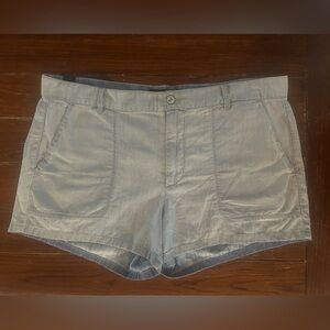 Vince Cotton Chambray Shorts Light Blue Size 31